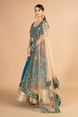 Green Peacock Bridal LehengaDSC00749