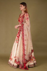 Maroon Floral LehengaDSC08042