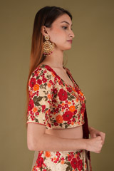 Maroon Floral LehengaDSC08044