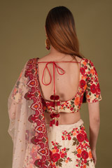 Maroon Floral LehengaDSC08048