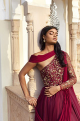 Dabka Embroidered Flared Gown2