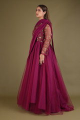 Dabka Embroidered Flared GownDSC03103