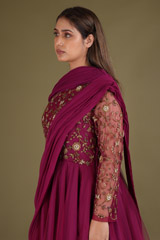 Dabka Embroidered Flared GownDSC03104
