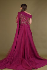 Dabka Embroidered Flared GownDSC03107