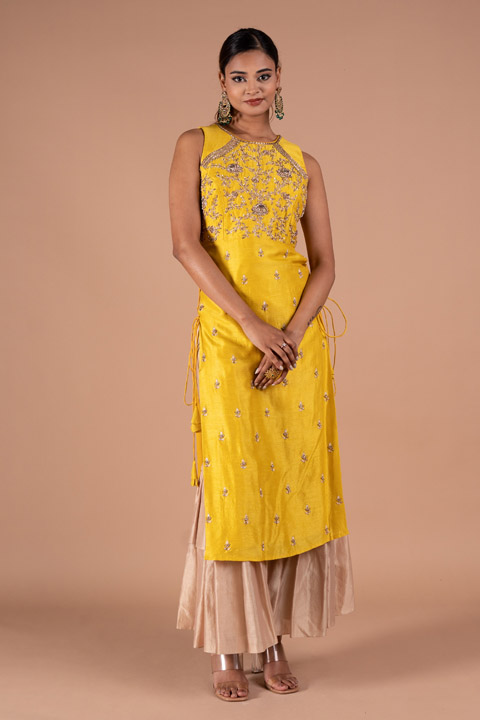 High Slit Kurta Set