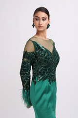 Green Sequin GownIMG_0133