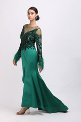 Green Sequin GownIMG_0137