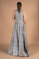Grey Embellished GownDSC09762