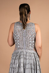 Grey Embellished GownDSC09763