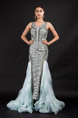 Mint Embellished Gown