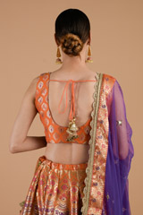 Banarasi Lehenga Set With Mirror Work_DTR4359