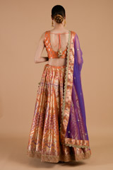 Banarasi Lehenga Set With Mirror Work_DTR4360