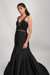 Black Fish Cut Gown_DSC4807-Edit