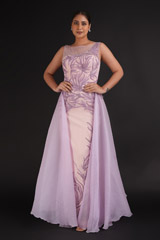 Lilac Embellished Gown