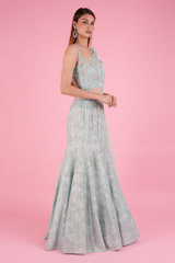 Light Blue Saree GownDSC07997