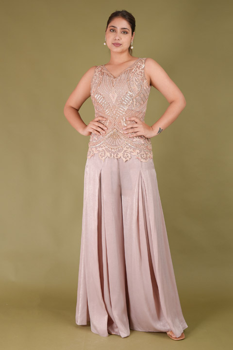 Dusty Pink Top Bottom Set