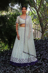 Mint  Green  And Purple  LehengaIMG_4636