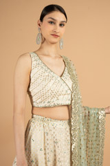 Ivory Brocade LehengaDSC03383