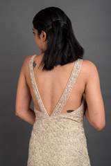 Pale Gold A Line Crinkled Gown_DSC4714-Edit