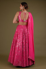 Pink Foil Gota LehengaDSC03301