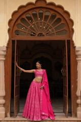 Pink Foil Gota LehengaDSC03776
