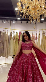 Red Foil Gota Lehenga3