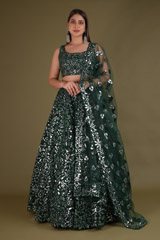 Green Foil Gota LehengaDSC03252