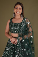 Green Foil Gota LehengaDSC03253