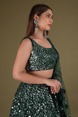 Green Foil Gota LehengaDSC03258
