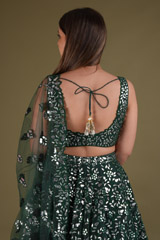 Green Foil Gota LehengaDSC03261
