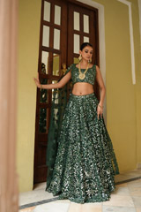 Green Foil Gota LehengaDSC04221