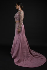 Pastel Pink Embellished Top Bottom Set_SUB0780