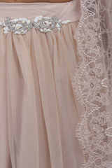 Flowy Peach Nude LehengaIMG_7089