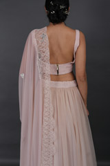 Flowy Peach Nude LehengaIMG_7102