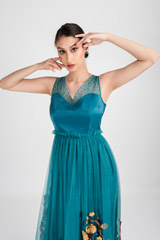 Midnight Blue Embroidered Dress_DSC5085-Edit