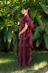 Embroidered Kurta  With Pleated PantsIMG_1137