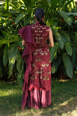 Embroidered Kurta  With Pleated PantsIMG_1163