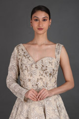 Beige Embroidered GownIMG_1241
