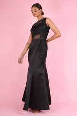 Black Fish Cut GownDSC07255