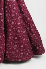 Wine Embroidered Ball GownIMG_1782