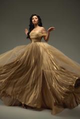 Gold  Metallic  Gown