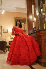 Red Flared GownDSC06295