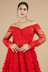 Red Flared GownDSC09610