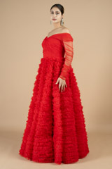 Red Flared GownDSC09612