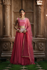 Pink Embellished Lehenga