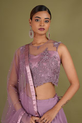 Purple Flair Lehenga SetDSC07143