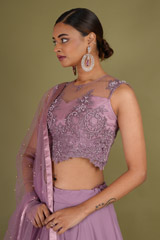 Purple Flair Lehenga SetDSC07144