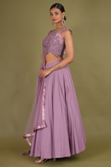 Purple Flair Lehenga SetDSC07145