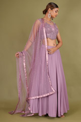 Purple Flair Lehenga SetDSC07146