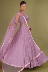 Purple Flair Lehenga SetDSC07147